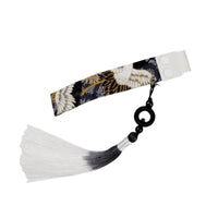 Keyboard Decorative Strap Traditional Pattern Keyboard Tassel Pendant Curved Fit Design Computer Accessory for Gaming Enthusiasts, Office