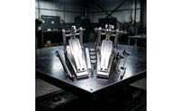 Double Bass Drum Pedal Metal Double Pedal with a Drive Shaft Shaft Stable Hardware for Drummers, Stage, Studio