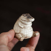 Crocodile Tea Figurine Luck Handmade Yixing Tea Pet