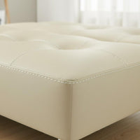 Foldable Sofa Bed Space Saving Modern Futon Couch High-Resilience Sponge Armless Sleeper Sofa for Small Apartment, Living Room, Office