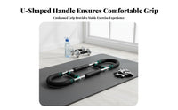 U-Shaped Coil Bar Comfortable Foam Grips Adjustable Power Twist Bar Curved Strength Bar Portable Bicep and Forearm Strengthener