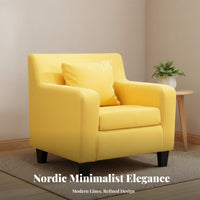 Upholstered Barrel Chair Light Luxury Home Seating Nordic design Minimalist Design for Business Owners, Homeowners, Hotel Lobby