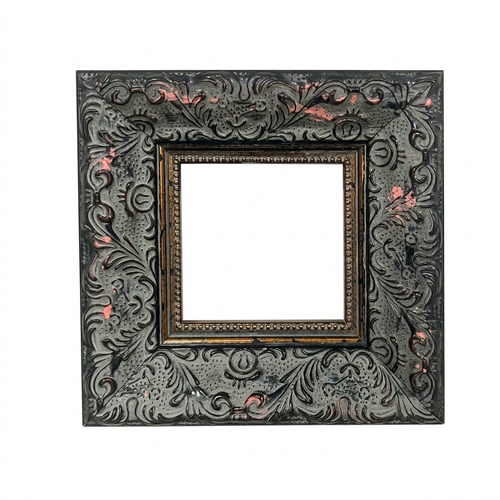 Ornate Wood Picture Frame Study Room, Embossed Relief Carved Photo Frame, Baroque Photo Frame for Art, Vintage Picture Frame,