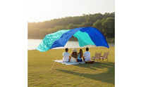 Beach Canopy Tent Blue Tunnel Canopy Tent Beach Shelter Slim Poles Long Extension for Sand