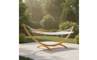 Hammock Bed with Stand Curved Curved Hammock with Stand Weather-Resistant Lounge Chair for Adults, Garden, Poolside, Backyard
