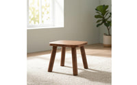 Solid Wood Kids Stool Small Wooden Stool with Tapered Legs Compact Furniture Sturdy for Toddlers, Playroom, Entryway