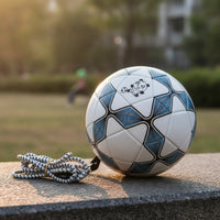 Bouncing Soccer Ball with Cord Adjustable Football Ball with Elastic Rope Portable for Home Practice