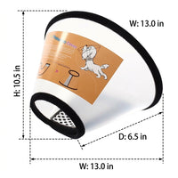 Pet Cone Recovery With Fasteners, Adjustable Neck Cone For Recovery After Surgery, Prevent Biting And Licking For Small Dogs And Young Dogs