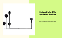 Motorcycle helmet mic with noise reduction