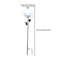 2 Pieces Metal Bird Feeder Decorative Outdoor Decor Weather-Resistant
