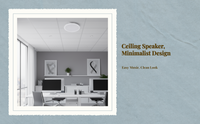 Flush mount ceiling speaker for surround sound