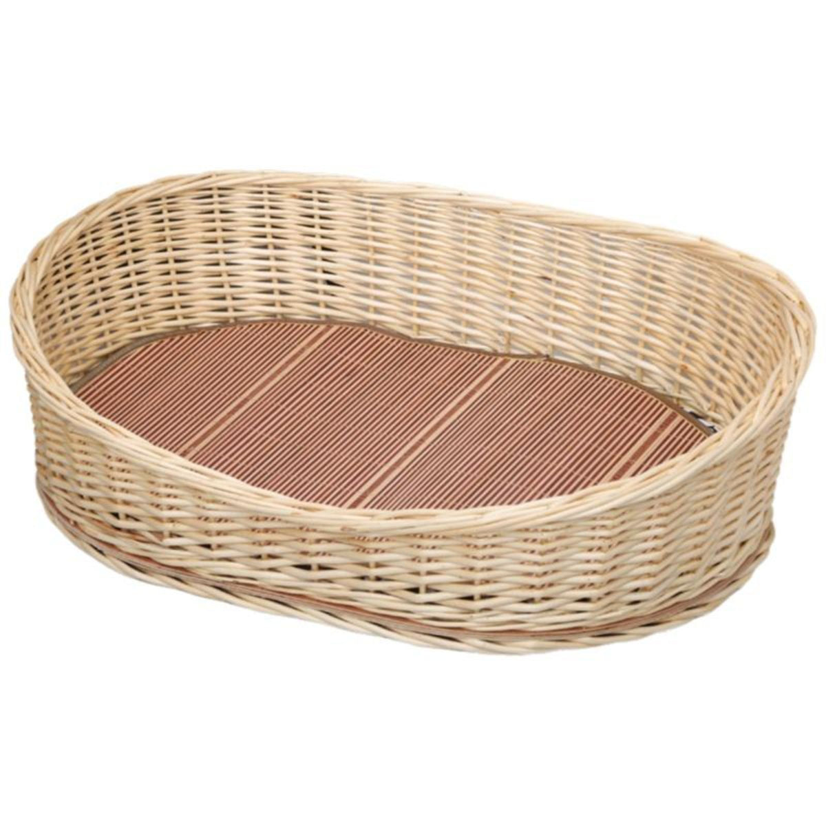 Rattan Pet Bed, Cooling Cat Cave, Removable Pad, Cleanable