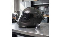 Helmet with Headset | Carbon-Fiber-Pattern, DOT Certified Helmet, for Street Riding