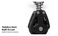 Bearing-Style Pilates Core Bed Wheel Mounting Tabs Spring-Loaded Wheel Assembly Quiet Rolling Pilates Pulley Part Compact