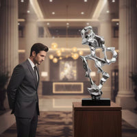 Abstract Sculpture Artistic Resin Sculpture Glossy for Living Room, Office Lobby