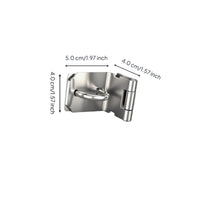 Stainless Steel Door Latch, 90-Degree Right Angle No-Drill Lock, Security Bolt for Interior & Exterior Doors, Household Security