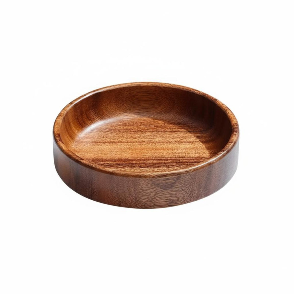 Walnut Wood Fruit Plate Elegant Wooden Fruit Bowl Large Capacity Vintage Wooden Serving Bowl for Parties