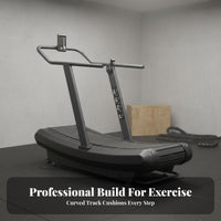 Non-Powered Treadmill Heavy Duty Non-Electric Treadmill Energy-Efficient Curved Running Machine for Athletes, Home, Commercial Use, Gym