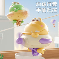 儿童平衡恐龙黑科技不倒翁独轮车玩具悬空走钢丝电动跨境火热款