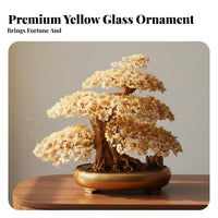 Citrine Wealth Tree Handmade Citrine Fortune Tree House Decoration for Spiritual Seekers, Living Room, Entrance Hall