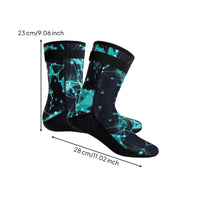 3mm Diving Socks Thermal Snorkeling Socks Safeguarding Footwear Ankle-High for Divers, Snorkelers, Swimmers, Swimming, Beach