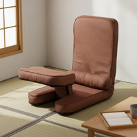 Support Reclining Tatami Chair Thick Cushioning Ergonomic Padded Floor Sofa Compact Design Reclining Floor Lounger Space Saving for Gamers, Meditators, Balcony, Small Areas, Reading Nook, Dorm Room