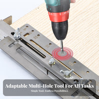 Multi-Purpose Handle Installation Jig Adjustable Handle Drilling Versatile for Builders, Furniture Making, Workshop, Home Renovation