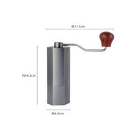 Manual Coffee with Crank Small Capacity Manual Coffee Bean Mill External Settings for Travel, Office