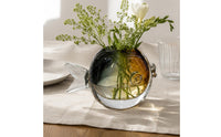 Amber-Hued Glass Vase Modern Minimalist Decorative Glass Vase Artistic Design