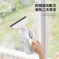 跨境电动玻璃清洁器家用玻璃清洗机吸水吸尘一体式刮水集水擦窗器
