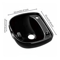 Backwash Basin Easy to Clean Shampoo Wash Basin Glossy Finish Salon Shampoo Sink for Hairdressers, Barbershop