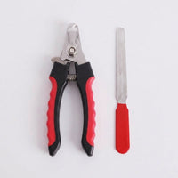 Nail Clippers and Nail File Set for Pet Grooming, Heavy Duty Dog Nails Clippers for Thick Nails, Stainless Steel Cat Nail Clippers, 2-Pack Set