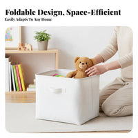Collapsible Cloth container With Handles Collapsible textile Box Machine Washable for children Room