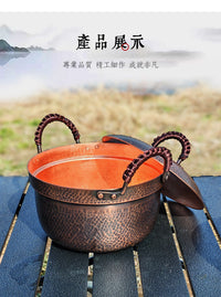 Lightweight Copper Milk Pan and Wok Set with Non-Stick Coating
