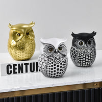 Owl Resin Ornament Modern Minimalist Home Decor
