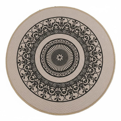 Faux Linen Rubber Placemat Elegant Design Faux Linen Placemat Flexible Heat Resistant Table Mat for Restaurants