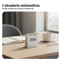 2026 Table Calendar, Simple Portable, Muji Style, Daily Planning