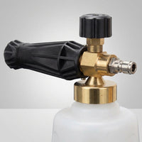 Car Cleaning Kit for a Professional Wash, High Pressure Foam Sprayer with Adjustable Nozzle, Large 1.5L Dispenser Bottle, Copper Foam Lance Pot