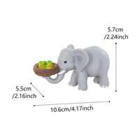 Elephant Bird Statue Hand-Painted Outdoor Decor Long-Lasting for Yard