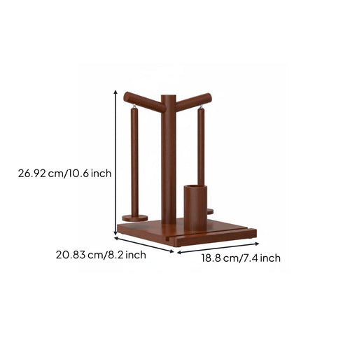 Wooden Yarn Stand Tangle-Unobstructed Yarn Spool Rack Easy to Use for Crocheters