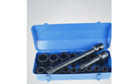 18 Pieces Anti-Rust Impact Socket Set Portable Mechanic Socket Set Matte Tools Compact for Garage