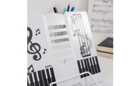 Eye-Friendly Portable Reading Stand Adjustable Angle Desktop Book Holder Foldable Sheet Music Stand Stable Base for Students, Children, Musicians, Study, Practice Room