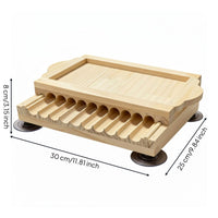 Wooden Rolling Board Makes Uniform Manual Herbal Creator