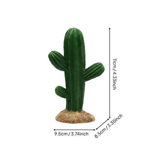 Resin Cactus Ornament Fade Resistant Terrarium Decor Realistic Texture