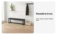 Long Stool with Footwear Storage Space-Saving Design Hallway Bench Multi-Functional Easy Assembly for Apartment Dwellers