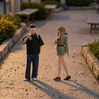 2 Pieces Resin Miniature Figures Scene Modeling Resin Figurines Diorama