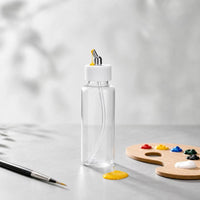 80cc Airbrush Paint Bottle with Nozzle Transparent Airbrush Paint Bottle Screw Cap Bottles Clear for Airbrushing