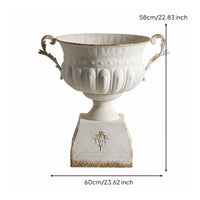 Decorative Vase Elegant Metal Vase Timeless for Mantel, Patio