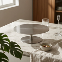 Double-Tier Mirrored Tray Minimalist Serveware Decorative