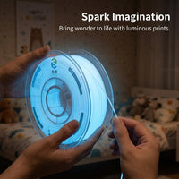 Luminous PLA Filament 1kg Spool for Printer the Dark Fluorescent Phosphorescent 1.75mm Night Visible for Printers and Hobbyists